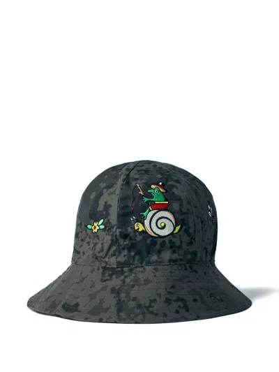 South2 West8 X Brain Dead Fishing Bucket Hat In Black