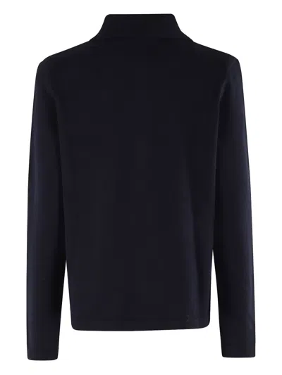 Apc Buttoned Pocket Cardigan In Black