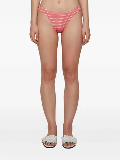 Bondeye Sign Stripe-ribbed Bikini Bottom