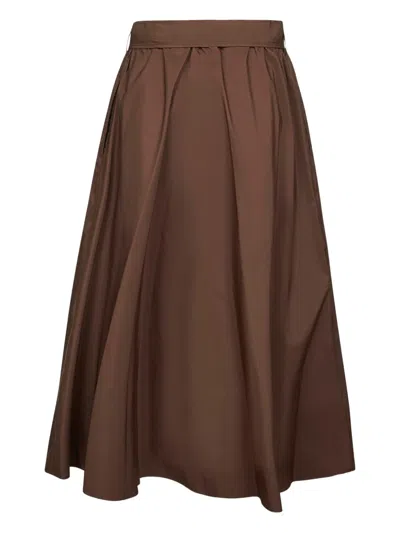Weekend Max Mara Pleated Tie-waist Mid Skirt