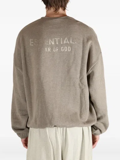 Essentials Elasticated-hem Sweatshirt In Neutral