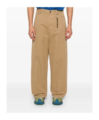 Darkpark Ray Wide-leg Trousers In Brown