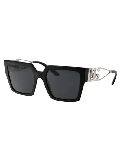 Dolce & Gabbana Embellished Square-frame Sunglasses
