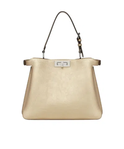 Fendi Champagne-coloured Leather Bag