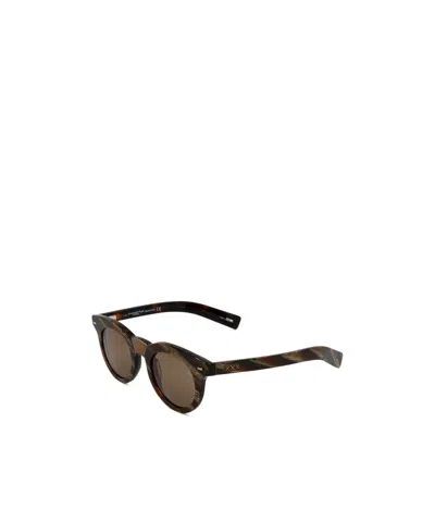 Zegna Round-frame Sunglasses