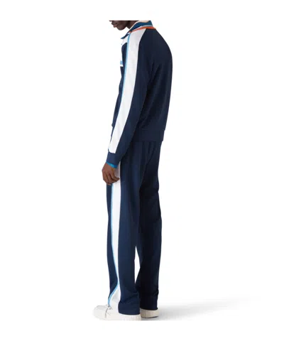 Casablanca Ribbed Collar Side Pockets Track Jacket In Multi