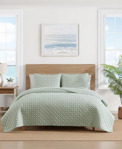 Tommy Bahama Diamond Isle Cotton Reversible 3-pc. Quilt Set, King