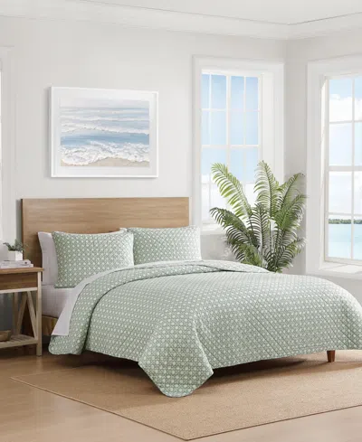 Tommy Bahama Diamond Isle Cotton Reversible 3-pc. Quilt Set, King
