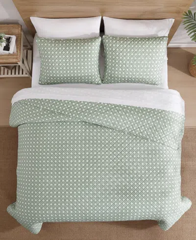 Tommy Bahama Diamond Isle Cotton Reversible 3-pc. Quilt Set, King