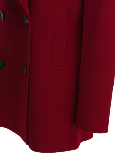 Max Mara 's  Double-breasted Coat In Red