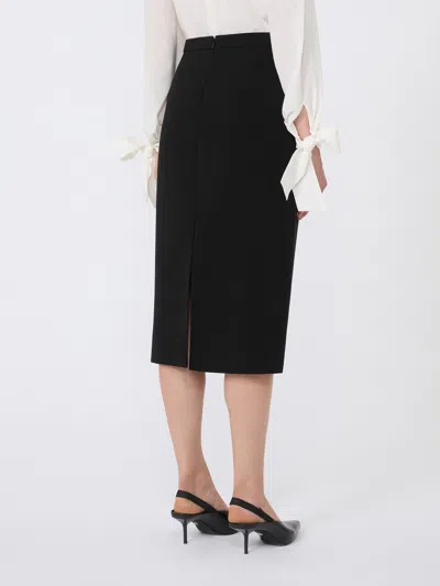 Max Mara Black Midi Pencil Skirt Women In Black