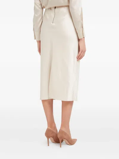 Alice And Olivia Maeve Satin Midi Skirt
