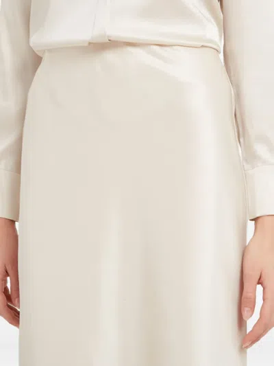 Alice And Olivia Maeve Satin Midi Skirt
