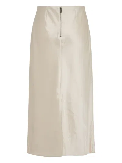 Alice And Olivia Maeve Satin Midi Skirt
