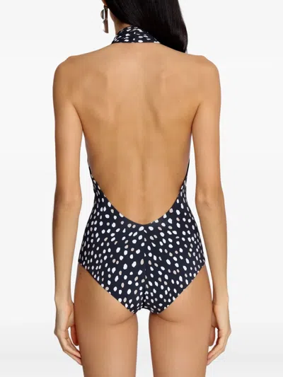 Lygia & Nanny Isatou Polka-dot Halterneck Swimsuit