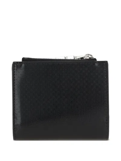 Givenchy Monogram Leather Zip-around Wallet In Black