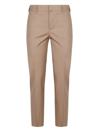 Pt Torino Belt-loops Trousers In Nude