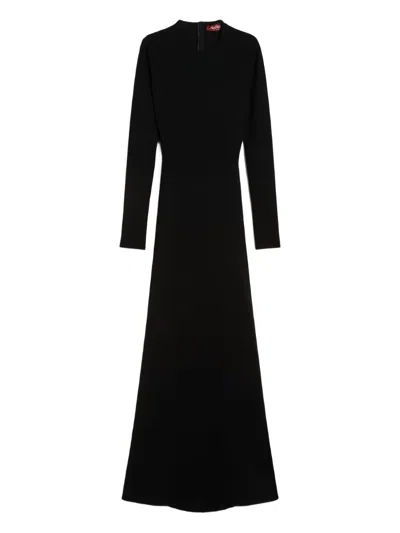Max Mara Fumana Cut-out Maxi Dress In Black