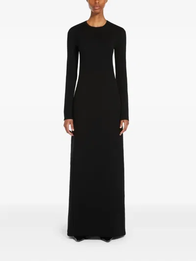 Max Mara Fumana Cut-out Maxi Dress In Black