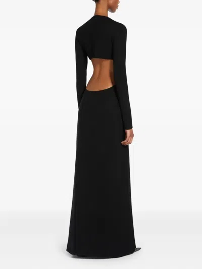 Max Mara Fumana Cut-out Maxi Dress In Black