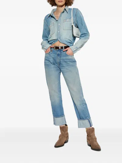 R13 Double-pocket Denim Shirt