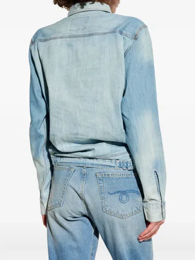 R13 Double-pocket Denim Shirt