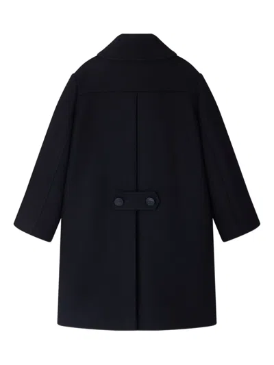Bonpoint Double-breasted Button-detail Coat In Black