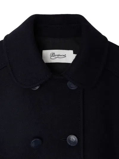 Bonpoint Double-breasted Button-detail Coat In Black