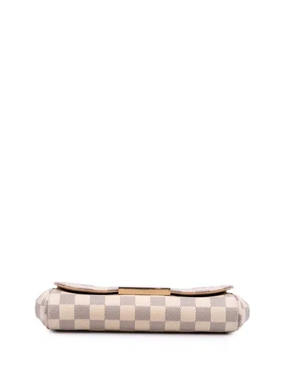 Pre-owned Louis Vuitton 2016 Damier Azur Favorite Pm Satchel In White