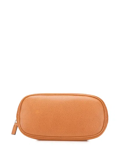 Pre-owned Gucci 2000-2015 Mini Leather Dome Satchel In Brown
