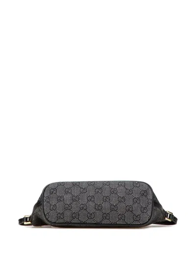 Pre-owned Gucci 2000-2015 Gg Denim Boat Shoulder Bag