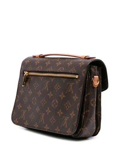 Pre-owned Louis Vuitton 2019 Monogram Pochette Metis Satchel