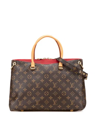 Pre-owned Louis Vuitton 2016 Monogram Pallas Mm Satchel