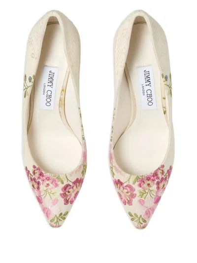 Jimmy Choo 85mm Romy Floral-embroidered Pumps