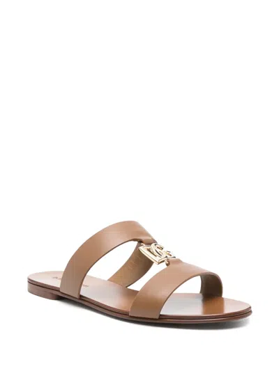 Dolce & Gabbana Scarpe Basse Maiolica Viola In Brown