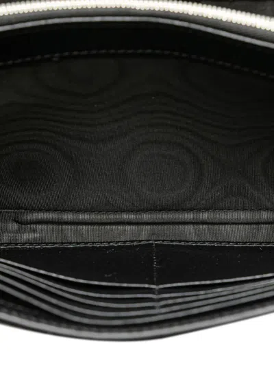 Pre-owned Gucci 2016-2025 Leather Dionysus Wallet On Chain Crossbody Bag In Black