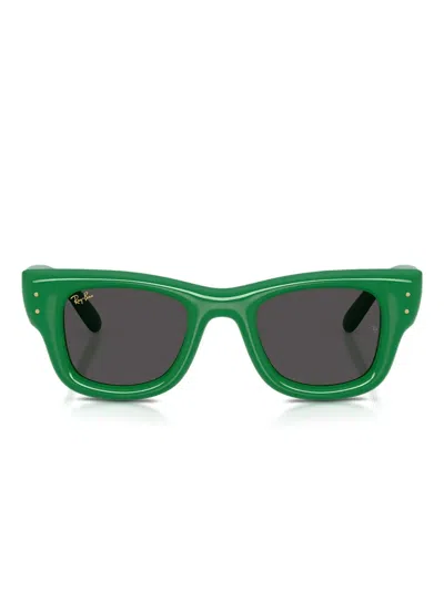 Ray Ban Rayban Rb4940 Wayfarer Puffer By Asap Rocky 683487 Lucido Verde Sunglasses In Green
