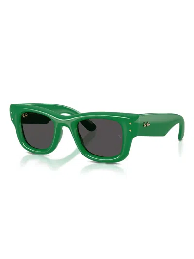 Ray Ban Rayban Rb4940 Wayfarer Puffer By Asap Rocky 683487 Lucido Verde Sunglasses In Green