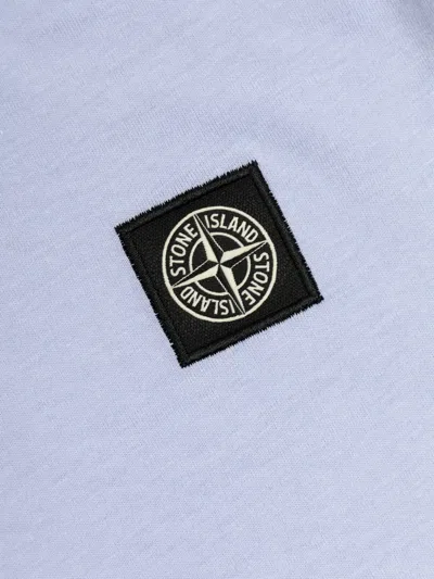 Stone Island Compass-motif T-shirt In Blue