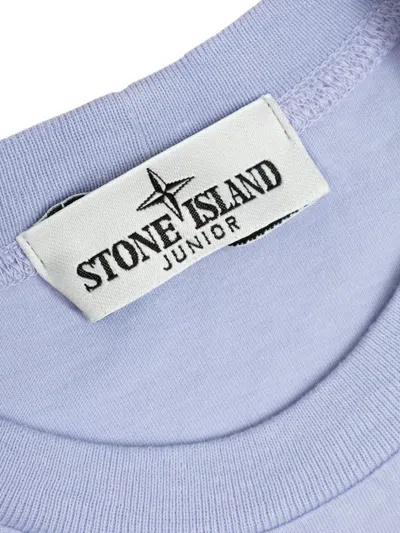 Stone Island Compass-motif T-shirt In Blue