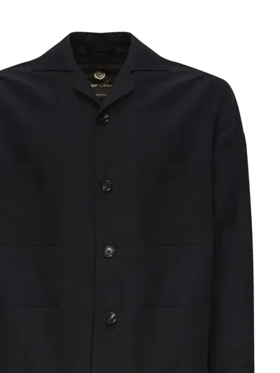 Loro Piana Patch-pocket Button Shirt In Black