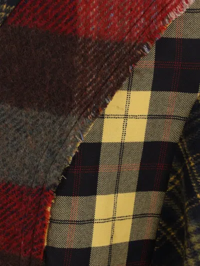 Rave Review Patchwork Checked Wool Dress