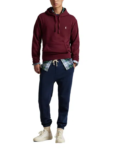 Polo Ralph Lauren Hooded Loopback Fleece Sweater In White