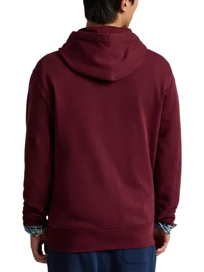 Polo Ralph Lauren Hooded Loopback Fleece Sweater In White