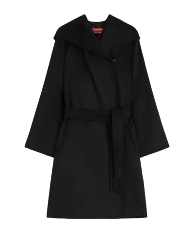 Max Mara Studio Newmang Belted Hooded Coat