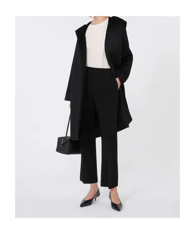 Max Mara Studio Newmang Belted Hooded Coat