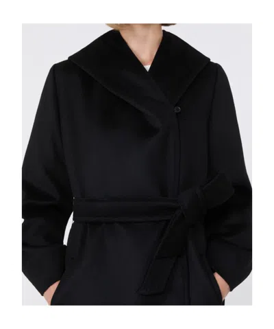 Max Mara Studio Newmang Belted Hooded Coat