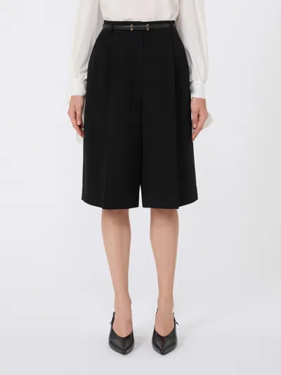 Max Mara Cady Bermuda Shorts In Black