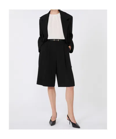 Max Mara Cady Bermuda Shorts In Black