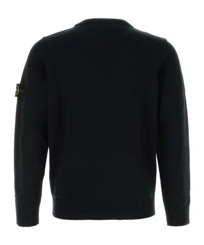 Stone Island Cotton Sweatshirt In Black